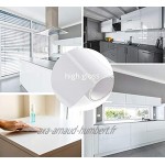 Film Blanc brillant meubles de cuisine autocollant Oracal portes pour meuble cuisine mètre