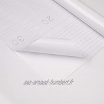 Hode Film Adhésif Blanc Auto-Adhésif Feuille Décorative Meubles Cuisine Vinyle Imperméable Transparent Papier Peint Comptoir De Bureau DIY Meubles Autocollants 30X200cm