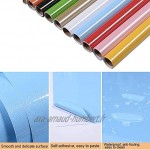 Papier Peint Nacré Imperméable Auto-Adhésif Lifemaison Stickers PVC pour Meuble Cuisine Porte Mur Gris60 * 100cm