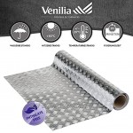 Venilia Film adhésif décoratif pour Meuble Effet Industriel PVC Acier martelé Brillant 45cm x 1,5m