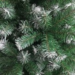 BlueSkyHome UK Sapin de Noël artificiel 1,8 m pour décoration intérieure et extérieure Assemblage facile Sapin automatique blanc et vert