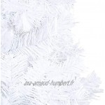 Doneioe Sapin de Noël Artificiel en PVC Blanc de Style Pratique et Moderne pour la décoration intérieure et extérieure. Sapin de Noël Artificiel 210 cm
