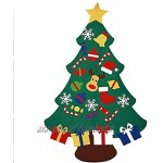 Lfhing Pièces de Sapin de Noël Feutre DIY Christmas Tree Ornements de Paillettes Détachables Réutilisable et Facile à Suspendre et à Décorer pour LLes Enfants Noël 30pcs Pendant