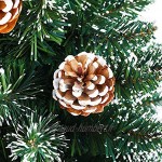 MCTECH 210cm 980 Branches Sapin de Noël avec Support Arbre de décoration en PVC Vert 210 cm