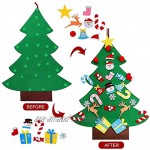 MILIER Arbre de Noël DIY Feutre Arbre De Noël Décoration Intérieure Sapin De Noël Écologique 3D Cadeaux De Noël pour Enfants