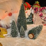 Mini-arbre,Arbre De Noël Mignon,Artificiel Arbre de Noël,Mini Sapin de Noël,Miniature Decoration,9 pcs Miniature Decoration,Mini Arbre de Noël,Sapin de Noel Miniature,Mini-sapin De Noël En Sisal