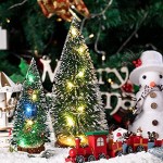 Mini-arbre,Arbre De Noël Mignon,Artificiel Arbre de Noël,Mini Sapin de Noël,Miniature Decoration,9 pcs Miniature Decoration,Mini Arbre de Noël,Sapin de Noel Miniature,Mini-sapin De Noël En Sisal