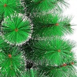 Sapin de Noël artificiel de qualité supérieure MCTECH en vert PVC avec effet de neige 210CM