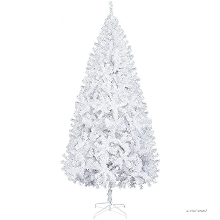 Vanities 2,1 m pieds en fer blanc 82,68 pouces 210 cm sapin de Noël 950 branches décoration de Noël convient pour salon chambre fête