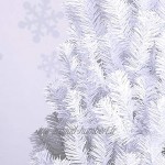 VINGO 180cm Blanc Sapin de Noël Arbre Artificiel Deluxe Fabrication de qualité supérieure,avec Stand
