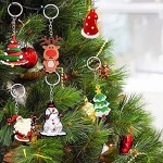 Calendrier de l'Avent 2021 compte à rebours miniature boîte à surprise calendrier de Noël décorations à suspendre au sapin de Noël Père Noël bonhomme de neige cadeau pour enfants