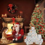Calendrier de l'avent a Remplir 24 Noël Calendrier Boites Cadeau Calendrier de l'avent avec Autocollants Boites Cadeau Noël DIY Calendrier de l'avent