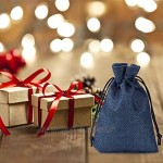CNXUS Calendrier de l'Avent 24 Sachets en Tissu à Remplir Sacs Cadeau avec Etiquettes Numéro et 24 Pinces en Bois DIY Sachets en Jute pour Calendrier de l'Avent à Remplir