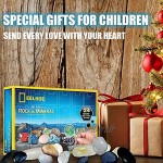 fdsfa Calendrier de l'avent 2021 de Noël boîte à jouets pour le calendrier de l'avent de Noël calendrier de l'avent avec 24 grilles minérales boîte cadeau jouets