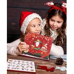 HOMENOTE Bijoux Calendrier de l'Avent 2021 24 bijoux par jour Calendrier de compte à rebours surprise Boîte à bijoux de Noël pour enfants filles et garçons