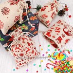 HOWAF DIY Calendriers de l'Avent Sacs pour Calendrier de l'Avent à Remplir Cadeau de Noël 24 Noël Calendriers Sachets Pochette en Toile Jute avec 24 Numéro Autocollants Pinces Corde 12 Modèles
