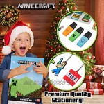 Minecraft Calendrier de L'avent 2021 Advent Calendar Officiel 24 Surprises Papeterie Enfant