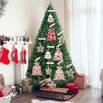 Queta Calendrier de l'Avent Kit d'artisanat Calendrier de Noël 24 Pochettes Cadeaux Sacs à Cordon pour Noël