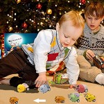 ZWMY Calendrier De Compte à Rebours De Noël 2021 Voiture De Rallye Pour Animaux Calendrier De l'Avent Cadeaux De Noël Pour Les enfants 24 Styles Et Couleurs D'animaux Sont Aléatoires