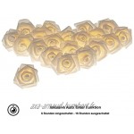 CozyHome Guirlande lumineuse LED roses blanches – Batterie de 5 m | 20 fleurs blanc chaud | Guirlande lumineuse rose | Décoration pour chambre à coucher coiffeuse | Guirlande lumineuse rose à piles