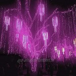 Pluie De Météores Guirlandes Lumineuses 30cm 8 Tubes 200 LED Lumineuse Noel Exterieur Pour Mariage Maison Arbre Jardin de Noël Parti