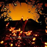 Qedertek Halloween Decoration 10M Guirlande Lumineuse à Piles 100 LED Orange Guirlande Lumineuse avec 8 Modes d'éclairages et Fonction Mémoire pour Décoration Extérieure et Intérieure Maison Jardin
