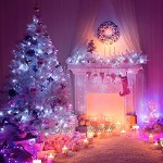 SOAIY Guirlande Lumineuse LED,Eclairange Intérieur avec 100 LED 13m 8 Modes Fonction de Mémoire IP44,Lumière Décoration pour Sapin de Noël Anniversaire Mariage Fête dans Chambre Terrasse-Blanc Froid