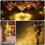 SUNNEST Guirlande lumineuse LED étanche 12M 120 LEDs Blancs Chauds Alimenté par USB Ambiance et Décoration pour Jardin Noël Anniversaire Mariage Soirée Terrasse