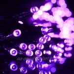 Tuokay Guirlande Lumineuse avec Prise 23m 200 LED 8 Modes de Scintillement Lumières D'intérieur à Cordes Lumières de Noël Décoratives pour Arbre de Noël Ornement de Mariage Violet