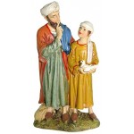 Bertoni Figurine pour Homme avec Enfant Multicolore 7,5 x12,5 x 3,5 cm Multicolore