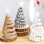 décoration de Noël Arbre de Noël en Bois Décoration Bureau Ornements Cadeau de Noël Color : Gray Size : 10 * 17cm