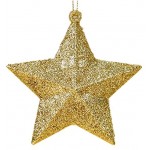 décoration de Noël en Trois Dimensions Creux Glitter étoile Ornements Scène Mise en Page Centre Commercial Fenêtre Color : A Size : D:12cm