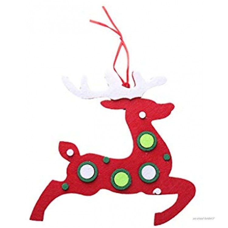 décoration de Noël Non tissé Pendentif Arbre de Noël Vieillard Bonhomme de Neige Décoration Suspendre Sapin de Noël Set Accessoires Size : 20 * 20cm