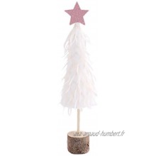 décoration de Noël Plume Felt Sapin de Noël Scène Arrangement de Noël Décorations Color : A