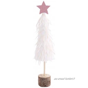décoration de Noël Plume Felt Sapin de Noël Scène Arrangement de Noël Décorations Color : A