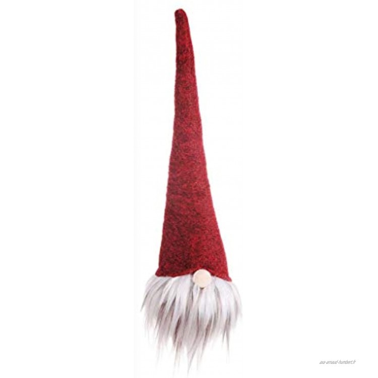 décoration de Noël Poupée Nordique Old Man No Face Longue Barbe Poupée Décoration d'arbre de Noël de Porte et fenêtre Pendentif Décoration Color : Red