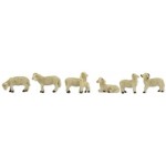 Mouton 6pcs Set pour 7-9cm Figurines Hauteur Env. 4,1 CM