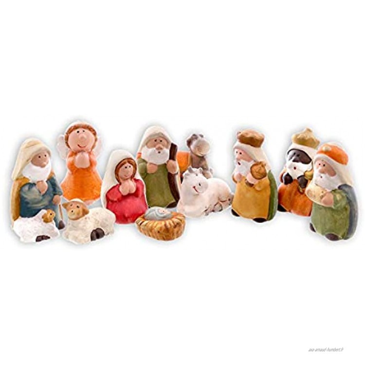 Olsen Nativité Traditionnelle 11 pièces Figurines en Céramique