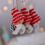 STOBOK 3pcs Père Noël en Tissu avec Chapeau de Noel Pomme de Pin Suspension de Noel Décoration Sapin de Noel Suspendu Rouge Blanc