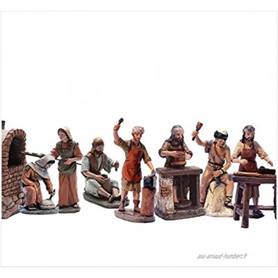 Belén Delprado J.L.Mayo BEL957 Lot de 7 figurines d’artisans 11 cm
