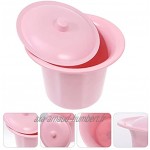 Cabilock Portable Toilettes Pot de Chambre Femmes D' Urine Bol Crachoirs avec Couvercles Poignée Brosse pour Enfants Femme Enceinte Adultes