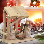 Figurine De Crèche De Noël Nativité Naissance De Jésus Artisanat pour La Décoration De La Maison Cadeau De Noël