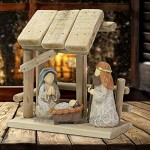 Figurine De Crèche De Noël Nativité Naissance De Jésus Artisanat pour La Décoration De La Maison Cadeau De Noël