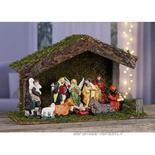 Kamaca Crèche de Noël avec 8 figurines