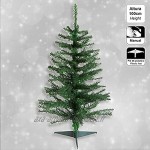 FEERIC CHRISTMAS Arbre de Noël Sapin Artificiel Vert 2 Tons H 100 cm