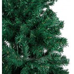 Festnight Sapin de Noël Arbre de Noël Artificiel avec Branches épaisses Vert 210 cm PVC