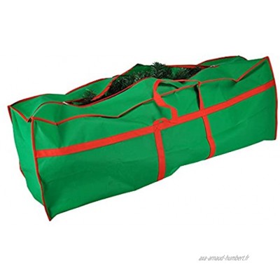 HI Housse pour Sapin de Noël Vert 210 cm Sac de Rangement pour Sapin de Noël