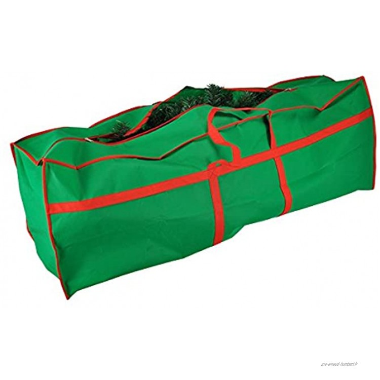 HI Housse pour Sapin de Noël Vert 210 cm Sac de Rangement pour Sapin de Noël