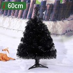 KiKom 60cm Sapin de Noël avec Support Arbre Sapin Artificiel pour Décoration Noël Noir