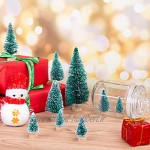 MELLIEX 60 pièces Mini Arbre de Noel Sapin de Noel Artificiel Table Arbres pour la Décoration de Maison de Fête de Noël